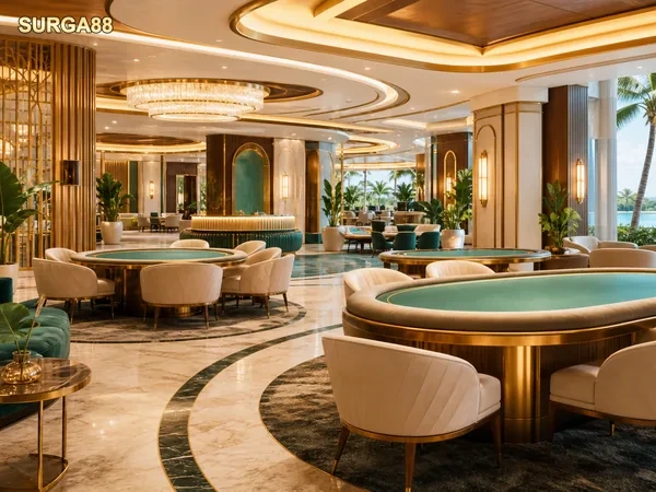 Antarmuka virtual casino surga88 dengan pilihan permainan yang beragam